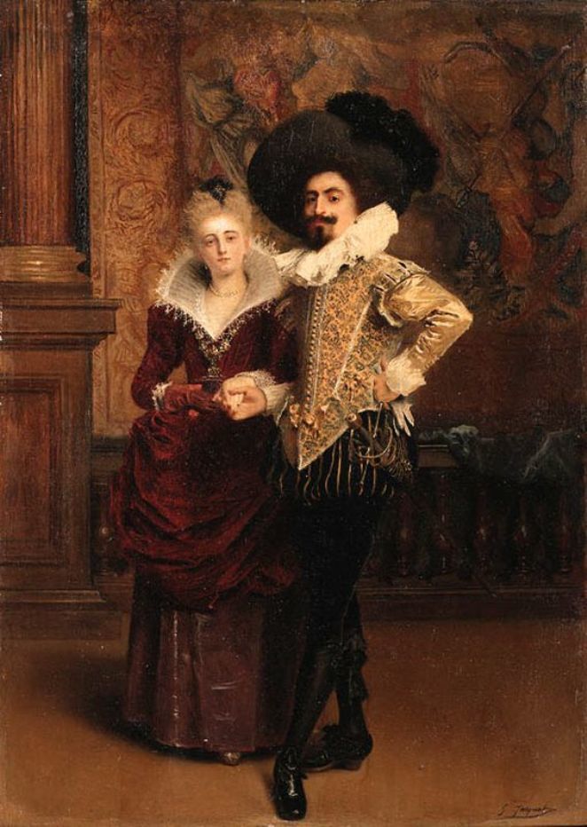 Кавалер пары. Гюстав Жан Жаке (Gustave Jean Jacquet), 1846-1909. Gustave Jean Jacquet ( 1846-1909) художник. Gustave Jean Jacquet (1846-1909). Парный портрет в живописи.